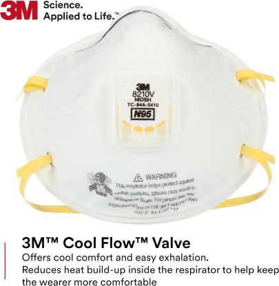 Picture of 3M 8210V Particulate Respirator with Cool Flow Valve