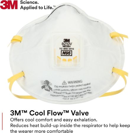 Picture of 3M 8210V Particulate Respirator with Cool Flow Valve