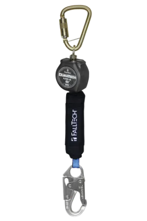 Picture of 72706SB1 6' DuraTech® Mini Class 1 Personal SRL-P with Steel Snap Hook, Includes Steel Dorsal Connecting Carabiner