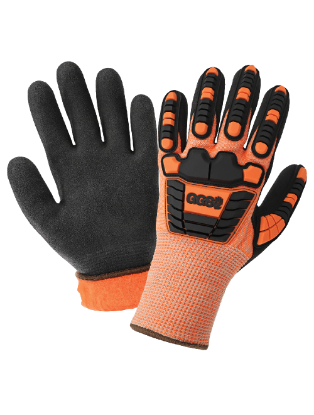 Picture of Vise Gripster® C.I.A. Water-Repellent, Cut and Impact Resistant Insulated Touch Screen Gloves with Rubber Coated Palm - CIA318INT