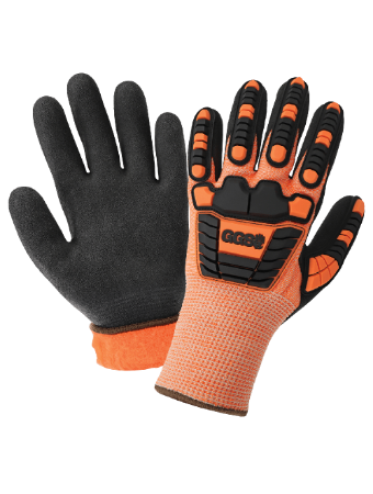Picture of Vise Gripster® C.I.A. Water-Repellent, Cut and Impact Resistant Insulated Touch Screen Gloves with Rubber Coated Palm - CIA318INT